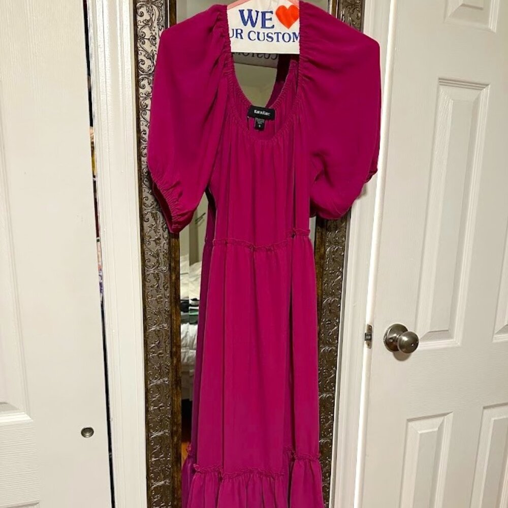 Karen Kane Pink NWOT Puff Sleeve Dress